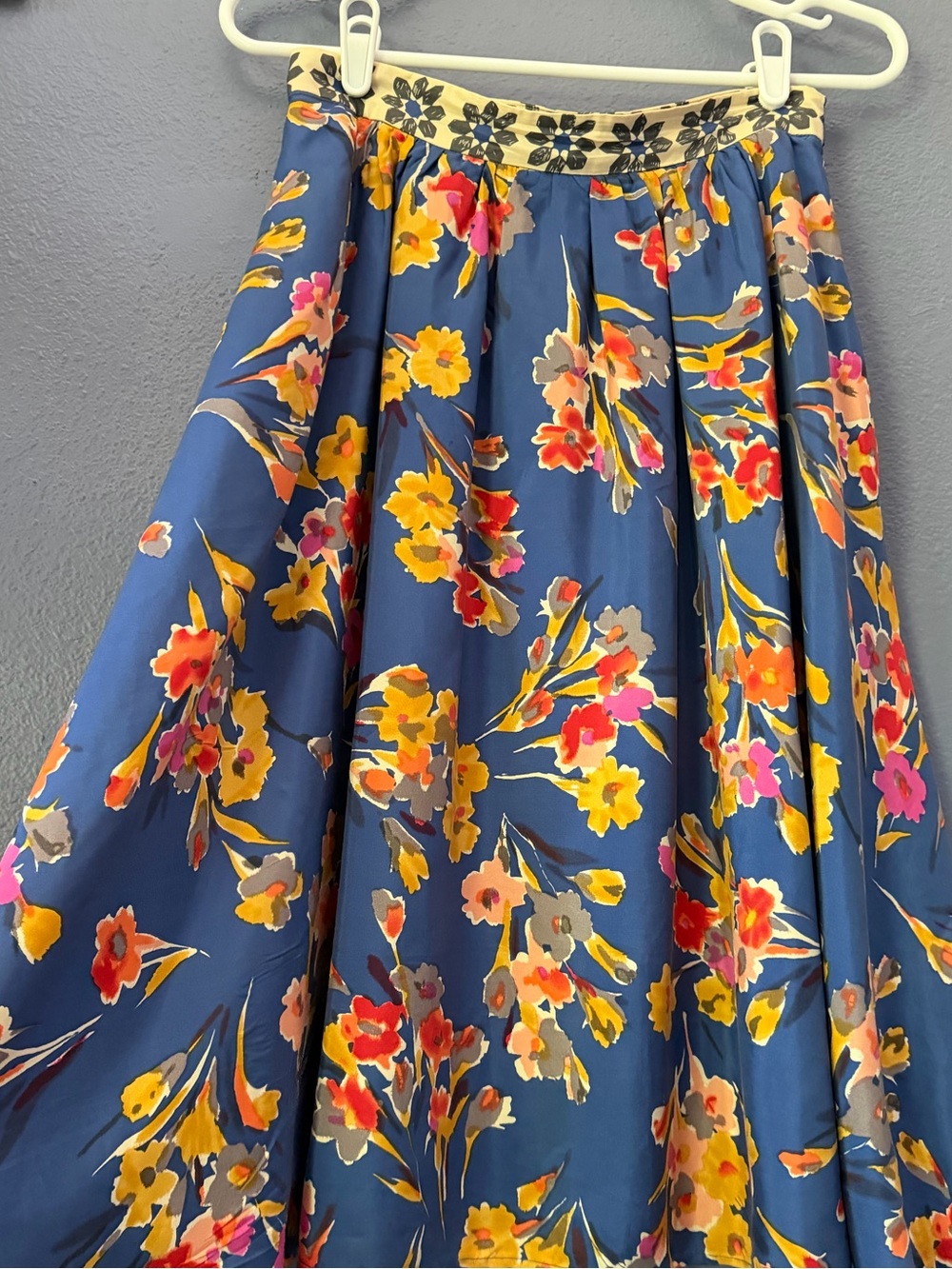 Anthropologie Edme & Esyllte gorgeous silk floral skirt sz 4